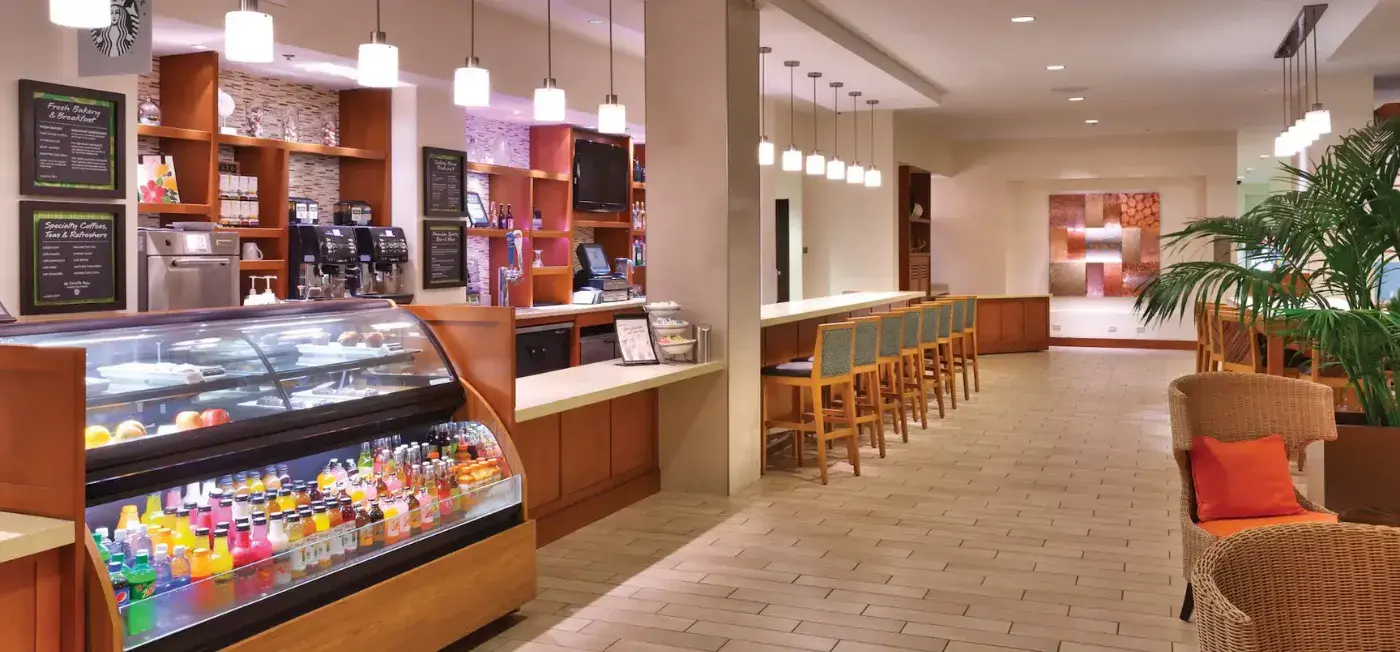 Lobby and Cafe area view of Hyatt Place Waikiki Beach Honolulu, USA